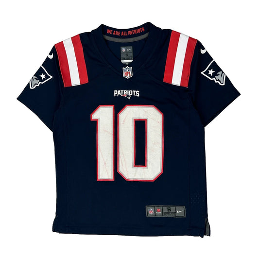 Age 8 New England Patriots Nike Nfl Jersey - Small Navy Polyester