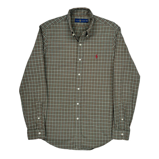 Ralph Lauren Checked Shirt - Medium Brown Cotton