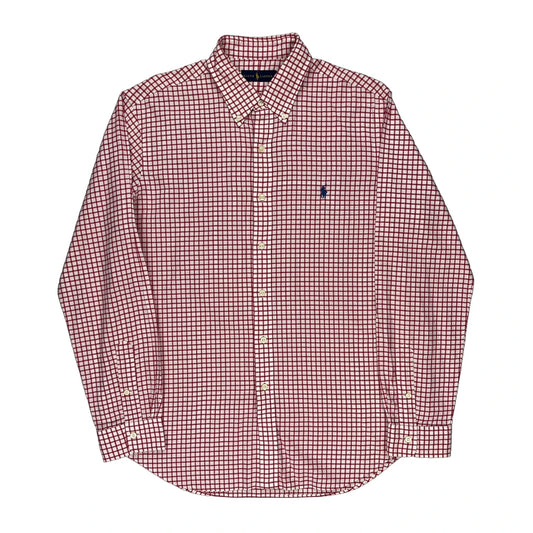 Ralph Lauren Checked Shirt - Large Red Cotton