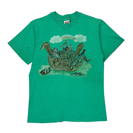 Anvil Single Stitch T-Shirt - Medium Green Cotton