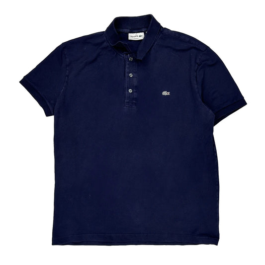 Lacoste Slim Fit Polo Shirt - Large Navy Cotton