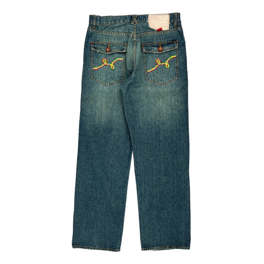 Lrg Jeans - 34W 33L Blue Denim