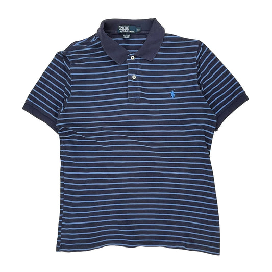 Polo By Ralph Lauren Striped Polo Shirt - XL Blue Cotton