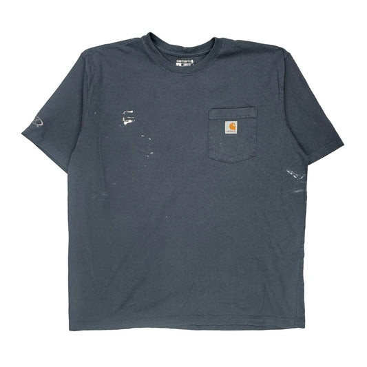Carhartt T-Shirt - XL Blue Cotton