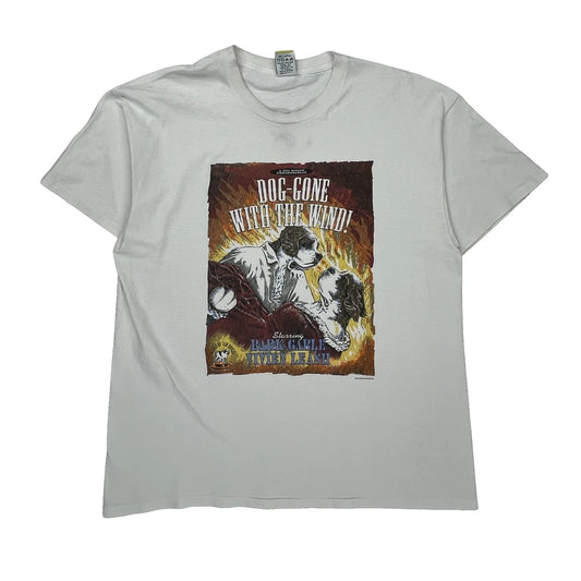 Dog-Gone With The Wind Big Dogs Graphic T-Shirt - XL White Cotton