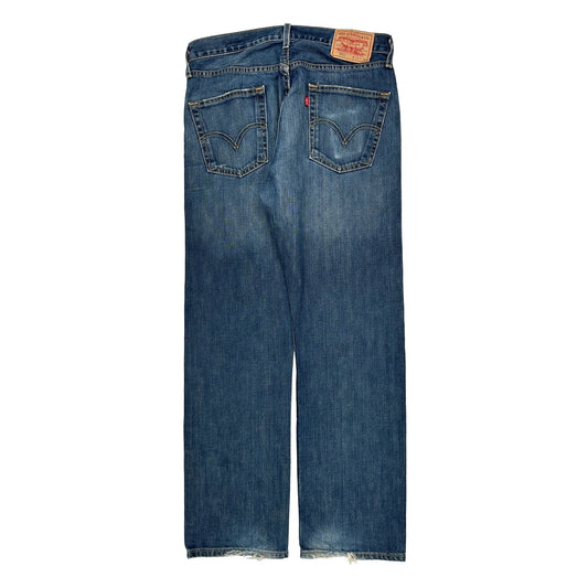501 Levis Jeans - 33W 30L Blue Cotton