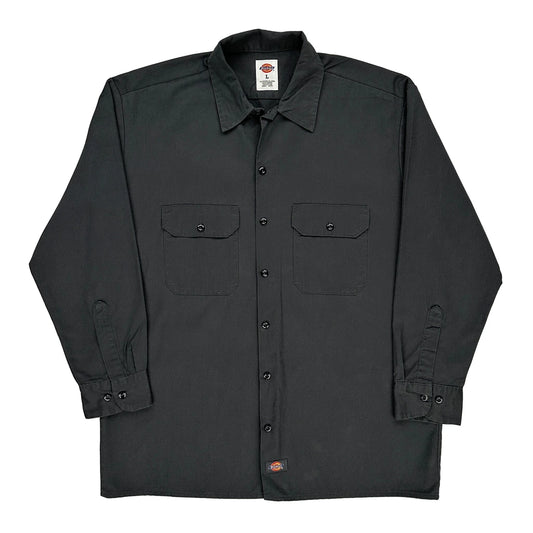 Dickies Shirt - Large Black Polyester Blend