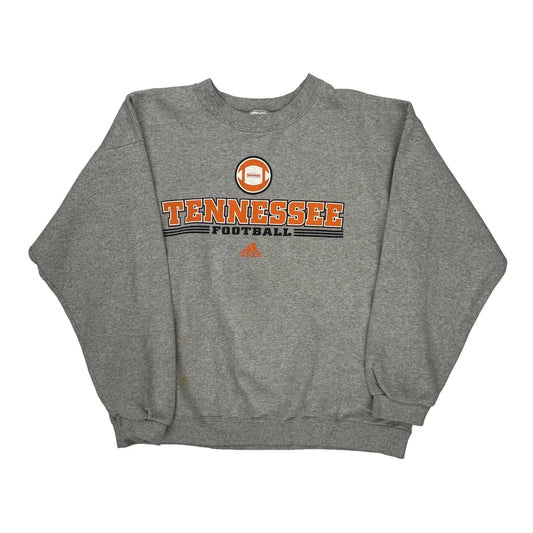 Tennessee Football Adidas Football Sweatshirt - Large Grey Cotton