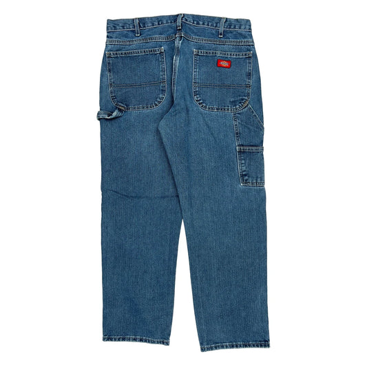 Dickies Carpenter Jeans - 34W 30L Blue Cotton