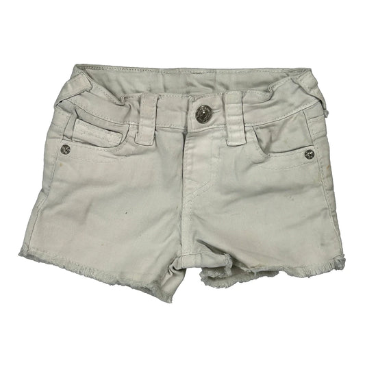 Vintage Age 24 Months True Religion Denim Shorts - 2XS White Cotton