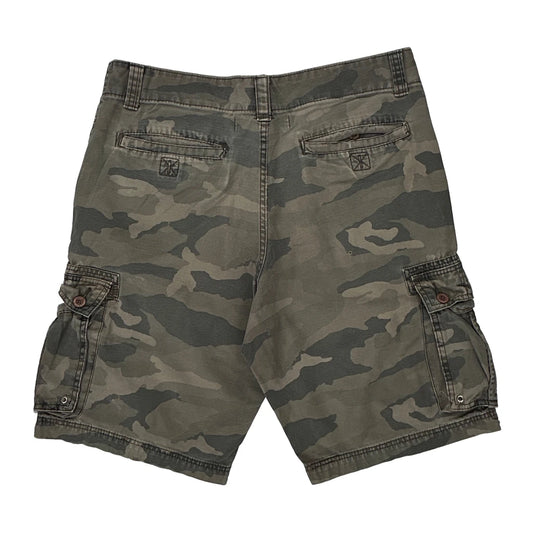 Signature Camo Cargo Shorts - 34W 11L Camo Cotton