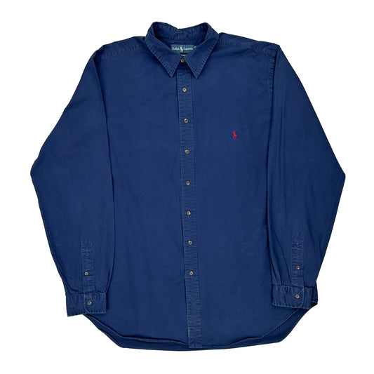 Ralph Lauren Tall Shirt - XL Blue Cotton