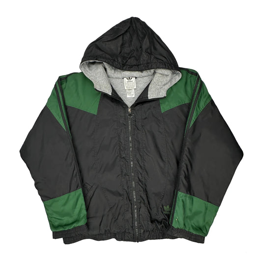 Adidas Windbreaker - XL Black Nylon