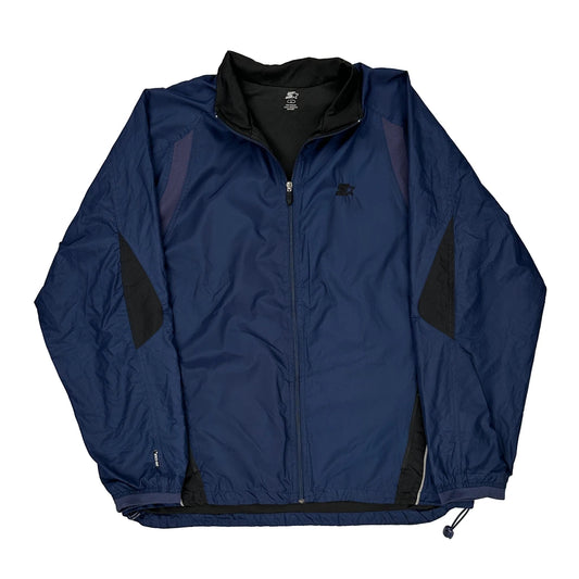 Starter Jacket - Large Navy Polyester