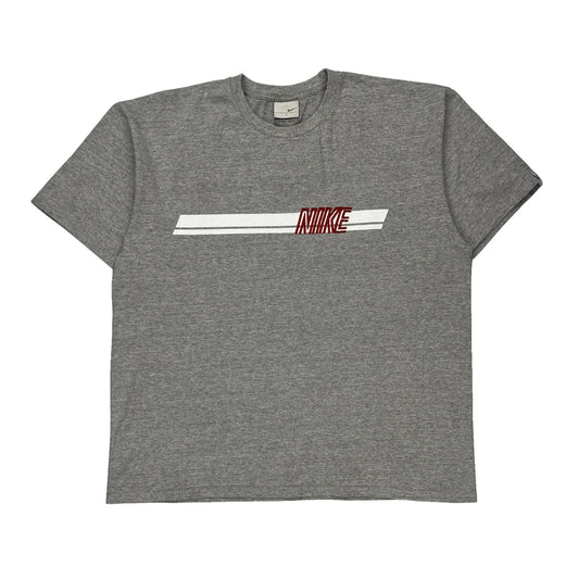 Nike Nike Graphic T-Shirt - Large Grey Cotton