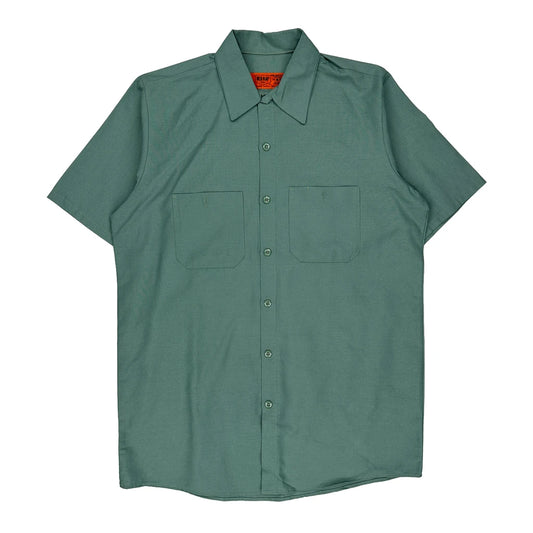 Red Kap Short Sleeve Shirt - Medium Green Polyester Blend
