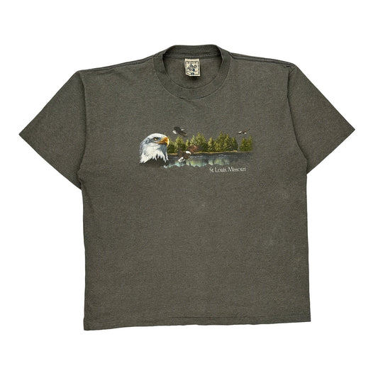 Alore Single Stitch T-Shirt - XL Grey Cotton