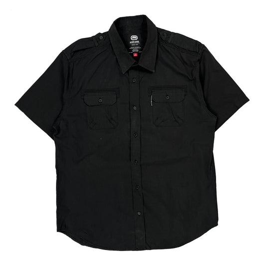 Vintage Ecko Unltd Short Sleeve Shirt - Large Black Cotton