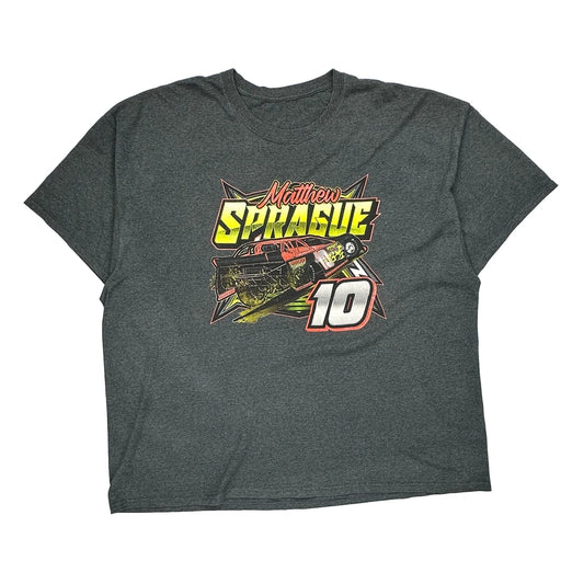 Unbranded Graphic T-Shirt - 2XL Grey Cotton