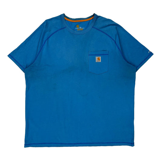 Carhartt T-Shirt - 2XL Blue Cotton