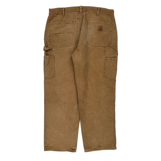 Carhartt Carpenter Trousers - 36W 30L Brown Cotton