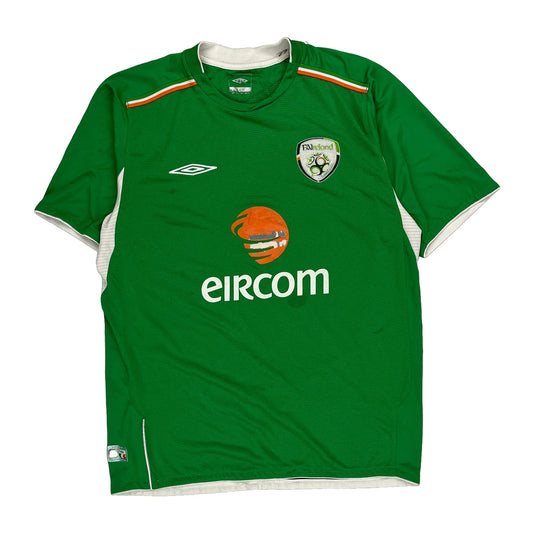 Ireland National Football Team 2004/06 Home Umbro Football Football Shirt - Medium White Polyester