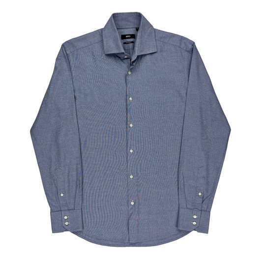 Hugo Boss Shirt - Medium Blue Cotton
