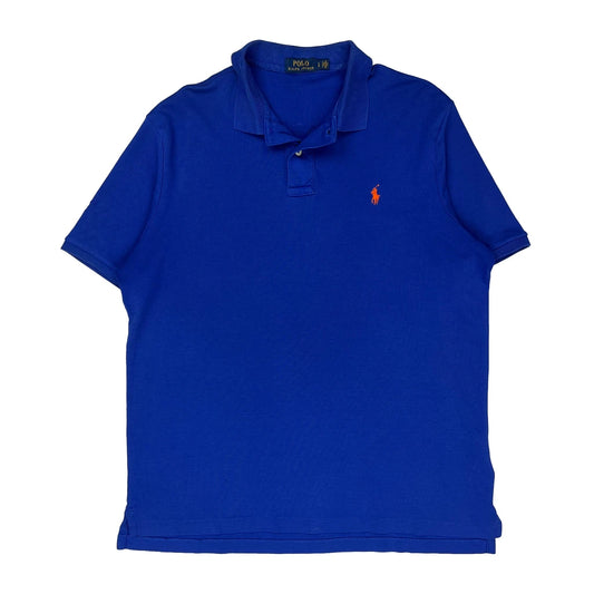Vintage Polo By Ralph Lauren Polo Shirt - Large Blue Cotton