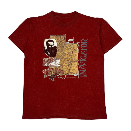 Unbranded Single Stitch T-Shirt - Large Red Cotton