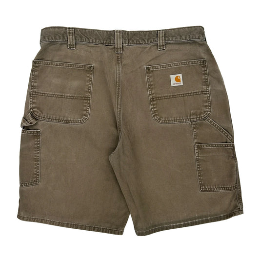 Carhartt Carpenter Shorts - 36W 10L Brown Cotton