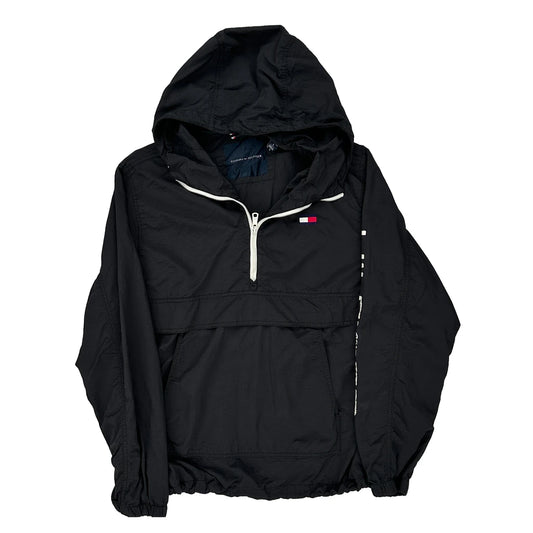 Tommy Hilfiger Windbreaker - Large Black Nylon