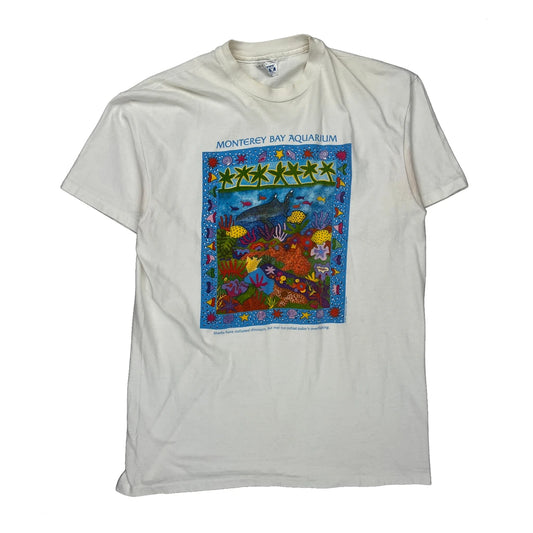 Monterey Bay Aquarium Hanes Graphic T-Shirt - XL Multicoloured Cotton