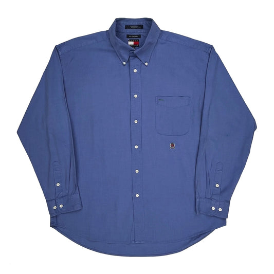 Vintage Tommy Hilfiger Shirt - XL Blue Cotton