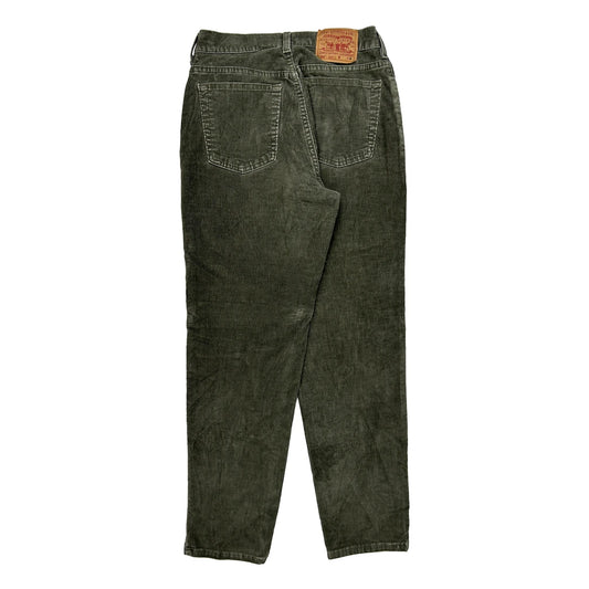 Levis Cord Trousers - 30″ Waist Green Cotton Blend