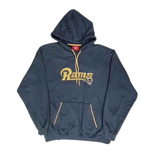Vintage Rams Nfl Hoodie - XL Blue Cotton