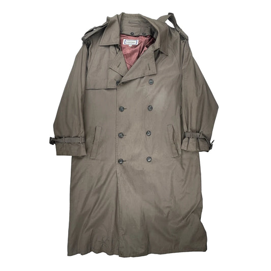 Yves Saint Laurent Trench Coat - Large Brown Cotton Blend