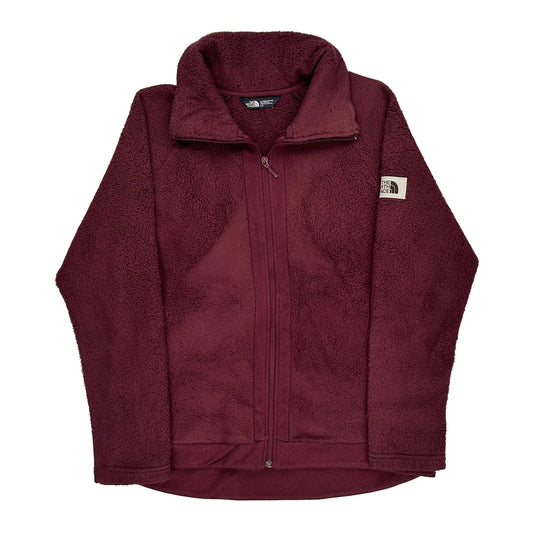 The North Face Fleece - Large Burgundy Polyester
