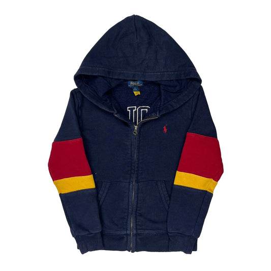 Age 6 Polo By Ralph Lauren Spellout Hoodie - 2XS Navy Cotton