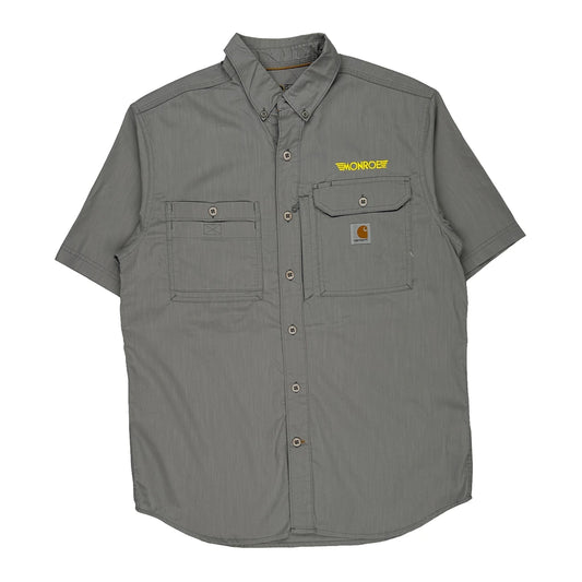 Monroe Carhartt Short Sleeve Shirt - Medium Grey Polyester Blend
