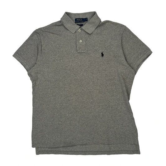 Polo By Ralph Lauren Polo Shirt - Large Grey Cotton