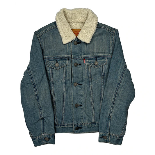 Vintage Kids Levis Denim Jacket - Small Blue Cotton