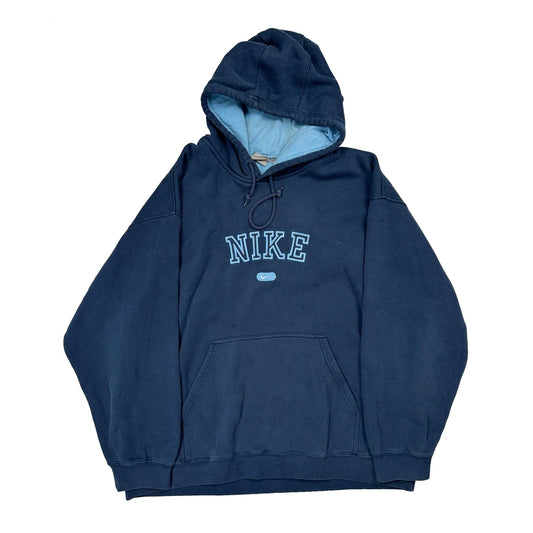 Nike Oversized Hoodie - XL Blue Cotton