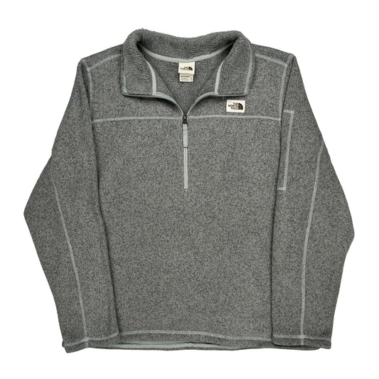 The North Face 1/4 Zip - XL Grey Polyester