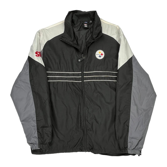 Steelers Reebok Nfl Windbreaker - XL Black Polyester