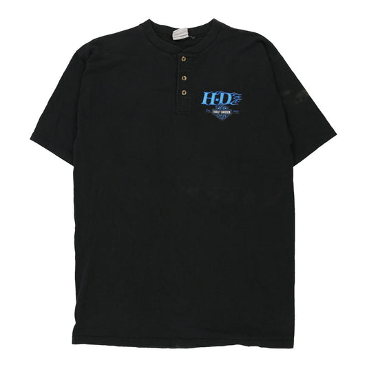 Vintage black Denver Colorado Harley Davidson T-Shirt - mens x-large