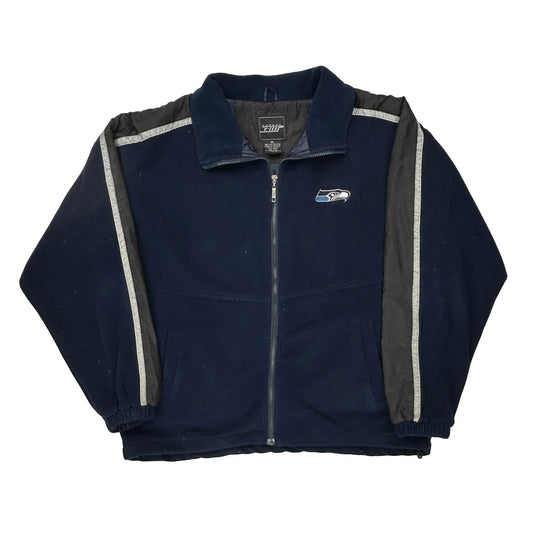 Seattle Seahawks Unbranded Nfl Fleece Jacket - XL Grey Polyester