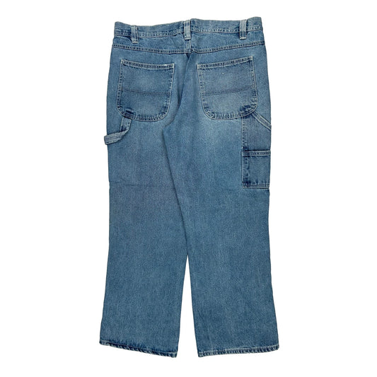 Steve & Barry Carpenter Jeans - 34W 29L Blue Cotton