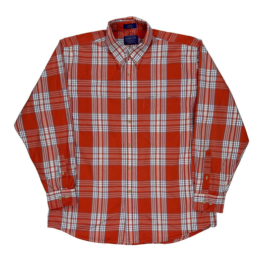 Pendleton Checked Shirt - Large Red Cotton