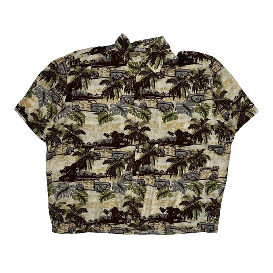 Natural Issue Graphic Hawaiian Shirt - XL Multicoloured Viscose