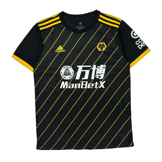 Wolverhampton Wanderers Adidas 2019-20 Neves Away Football Shirt - Medium Black Polyester